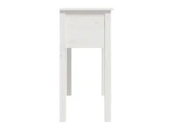 vidaxl Consola*Mesa consola 70x35x75 cm pinho maciço Branco