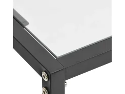 vidaxl Consola*Mesa consola 140x35x75,5 cm vidro temperado Transparente