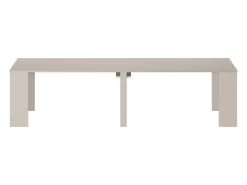 Vente-unique Consola*Mesa console extensível 12 lugares - 6 extensões - - ONEGA Bege