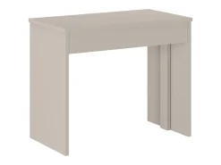 Vente-unique Consola*Mesa console extensível 12 lugares - 6 extensões - - ONEGA Bege