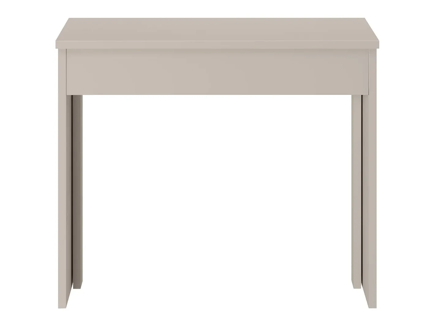 Vente-unique Consola*Mesa console extensível 12 lugares - 6 extensões - - ONEGA Bege