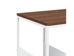 vidaxl Mesa De Apoio*Mesa de apoio c/ rodas 55x36x63,5cm derivados de madeira Branco
