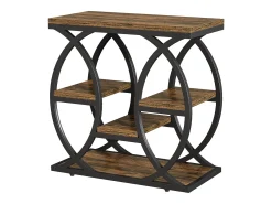 Mesa de apoio com 4 andares, mesa de cabeceira estreita de 60 cm com armazenamento para sala, quarto de dormir, entrada^Tribesigns Sale