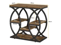Mesa de apoio com 4 andares, mesa de cabeceira estreita de 60 cm com armazenamento para sala, quarto de dormir, entrada^Tribesigns Sale