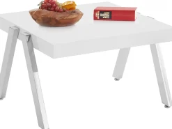 Mesa de apoio com 2 gavetas em MDF Terracota^Loft24 New