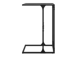 Mesa de apoio com vidro 40x30x61,5 cm aço PT699792^ Clearance