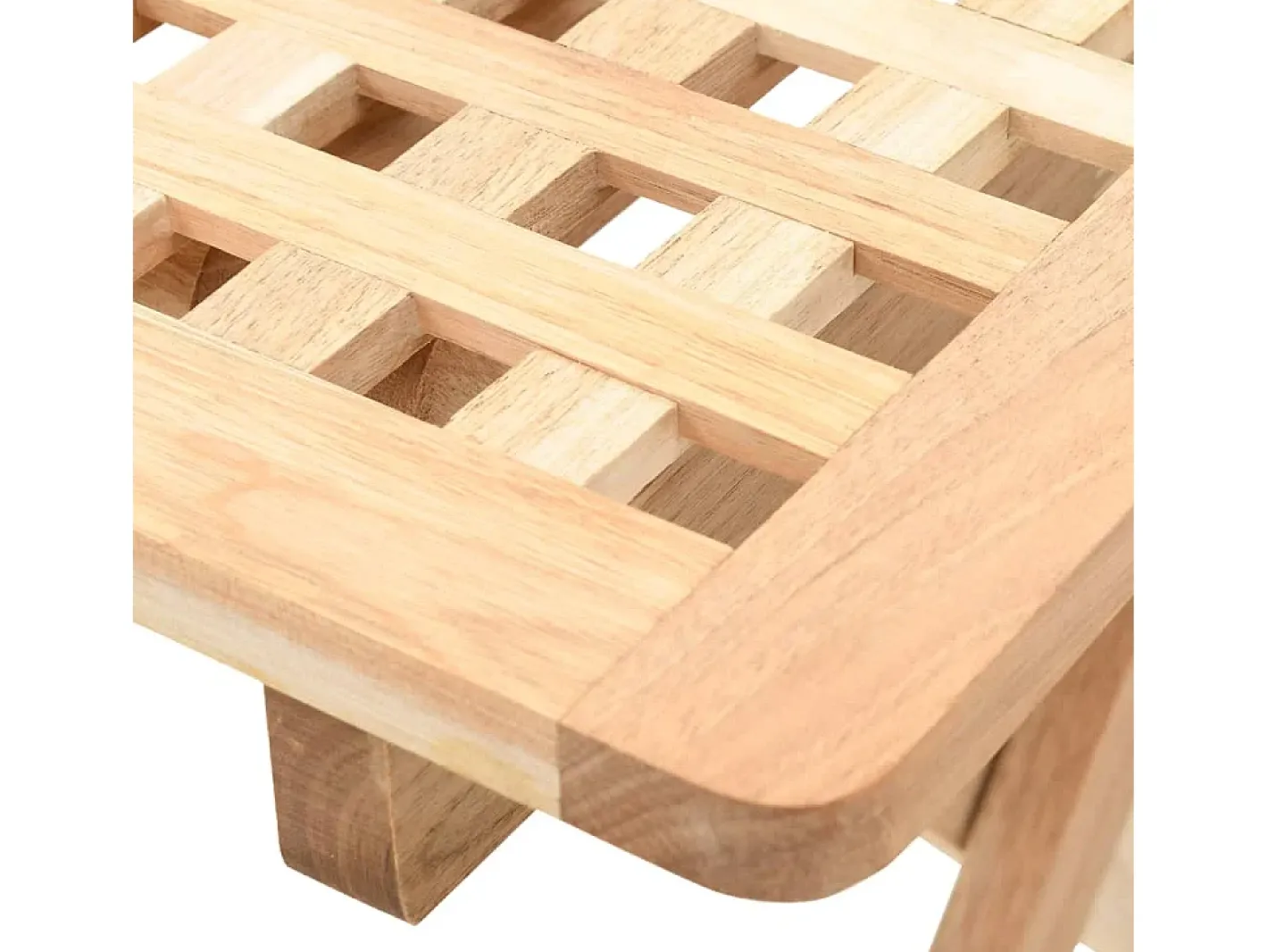 vidaxl Mesa De Apoio*Mesa de apoio dobrável madeira de nogueira maciça 50x50x49 cm Bege