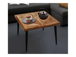 Loft24 Mesa De Centro*Mesa de apoio em aglomerado laminado branco Cinzento