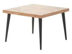 Loft24 Mesa De Centro*Mesa de apoio em aglomerado laminado branco Cinzento