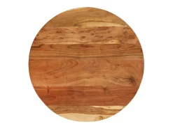 vidaxl Mesa De Apoio*Mesa de apoio 60x(42-62) cm acácia maciça e ferro fundido Castanho