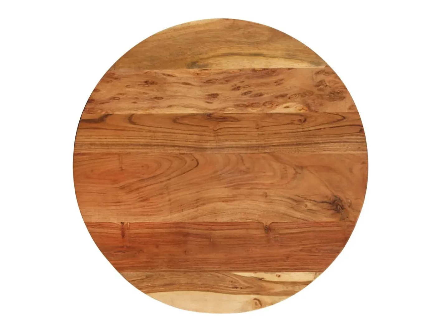 vidaxl Mesa De Apoio*Mesa de apoio 60x(42-62) cm acácia maciça e ferro fundido Castanho