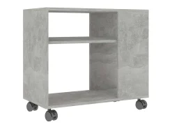vidaxl Mesa De Apoio*Mesa de apoio 70x35x55 cm madeira processada cinza cimento Cinzento