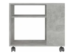 vidaxl Mesa De Apoio*Mesa de apoio 70x35x55 cm madeira processada cinza cimento Cinzento