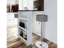 Vicco Móvel De Bar*Mesa de bar antracite/branco 57x80x106 Cinza antracite