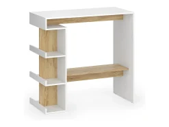 Vicco Móvel De Bar*Mesa de bar carvalho branco/dourado 108x50x103 dana Natural escuro