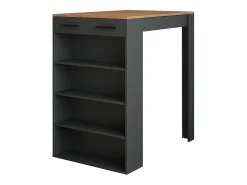 Vicco Móvel De Bar*Mesa de bar carvalho goldkraft/antracite 67x100x106 repose Natural escuro
