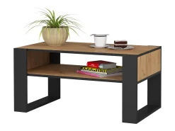Akord Mesa De Centro*Mesa de Café DOMI Carvalho Craft/Preto Preto / Natural escuro
