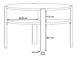 Casa Vital Mesa De Centro*Mesa de centro - aglomerado - - TOBAGO Terracota