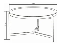 Discount Mesa de centro - cerâmica - branco e - NOVAS Mesa De Centro