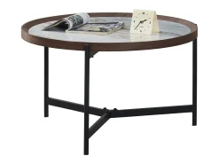 Discount Mesa de centro - cerâmica - branco e - NOVAS Mesa De Centro