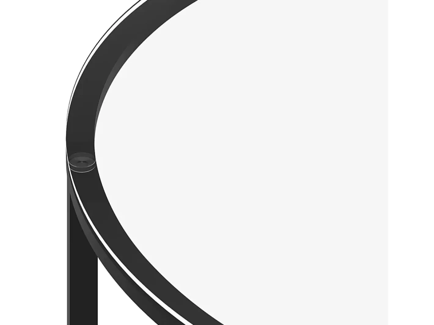 vidaxl Mesa De Apoio*Mesa de centro 70 cm vidro temperado e transparente Preto
