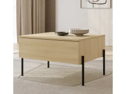 Petits-Meubles Mesa De Centro*Mesa de centro 1 gaveta Lucilla madeira 42,7cm Natural claro