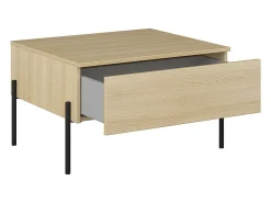 Petits-Meubles Mesa De Centro*Mesa de centro 1 gaveta Lucilla madeira 42,7cm Natural claro