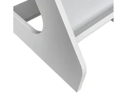 Clearance Mesa de centro - MDF e vidro - branca - LARO Mesa De Centro