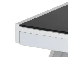 Clearance Mesa de centro - MDF e vidro - branca - LARO Mesa De Centro