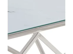 Best Mesa de centro | Mesa de apoio | Mesa de café aço inoxidável e vidro temperado Mesa De Centro