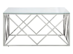 Best Mesa de centro | Mesa de apoio | Mesa de café aço inoxidável e vidro temperado Mesa De Centro
