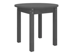 vidaxl Mesa De Centro*Mesa de centro Ø 45x40 cm madeira de pinho maciça Cinzento