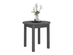 vidaxl Mesa De Centro*Mesa de centro Ø 45x40 cm madeira de pinho maciça Cinzento