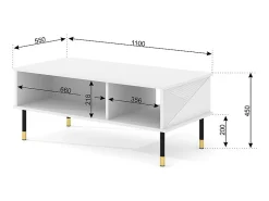 Petits-Meubles Mesa De Centro*Mesa de centro Aglaé 45cm Preto