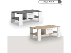 Vicco Mesa De Centro*Mesa de centro antracite/branco 89.8x46.4x35.8 wilmut Cinza antracite