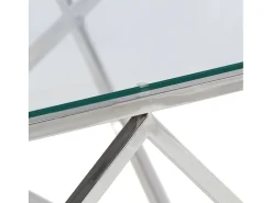 Mesa de centro aço inoxidável e vidro temperado*vidaxl Hot