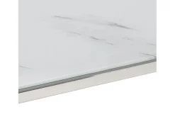 Outlet Mesa de centro aço inoxidável e vidro temperado Mesa De Centro