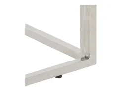 Outlet Mesa de centro aço inoxidável e vidro temperado Mesa De Centro