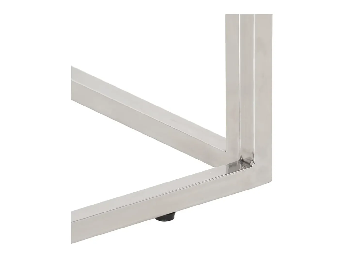 Outlet Mesa de centro aço inoxidável e vidro temperado Mesa De Centro