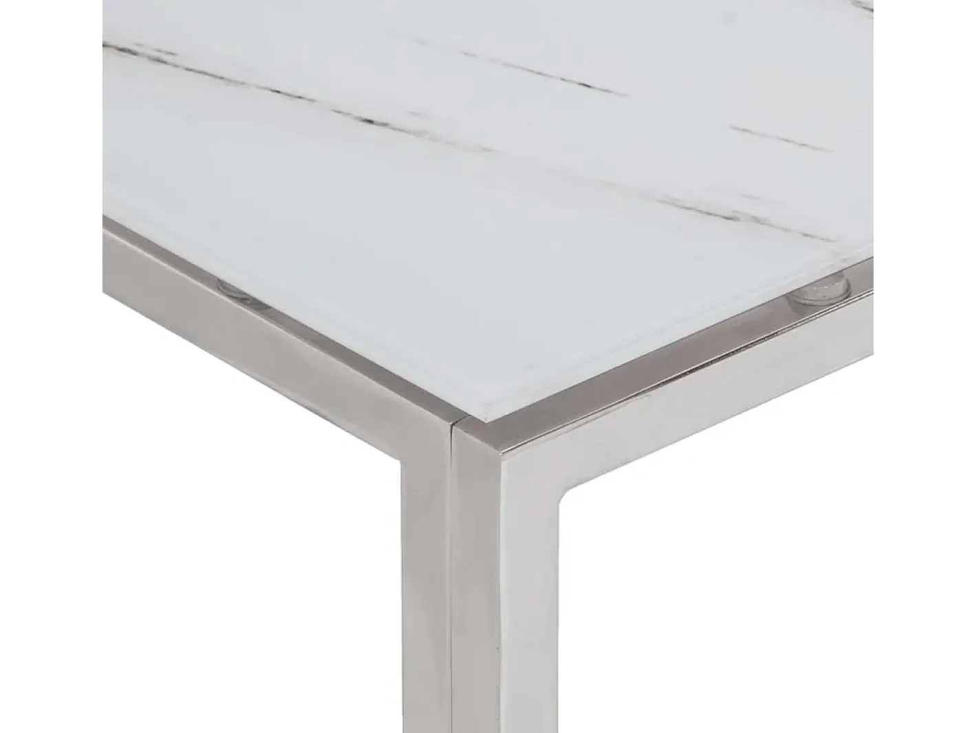 Outlet Mesa de centro aço inoxidável e vidro temperado Mesa De Centro
