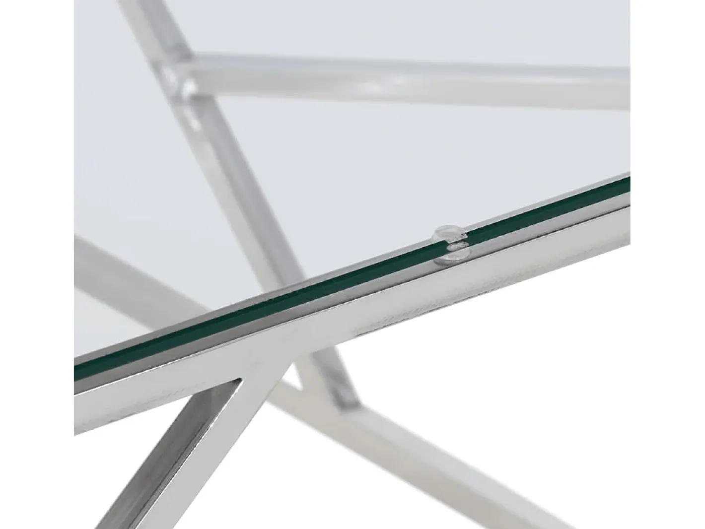 Mesa de centro aço inoxidável e vidro temperado^vidaxl Sale