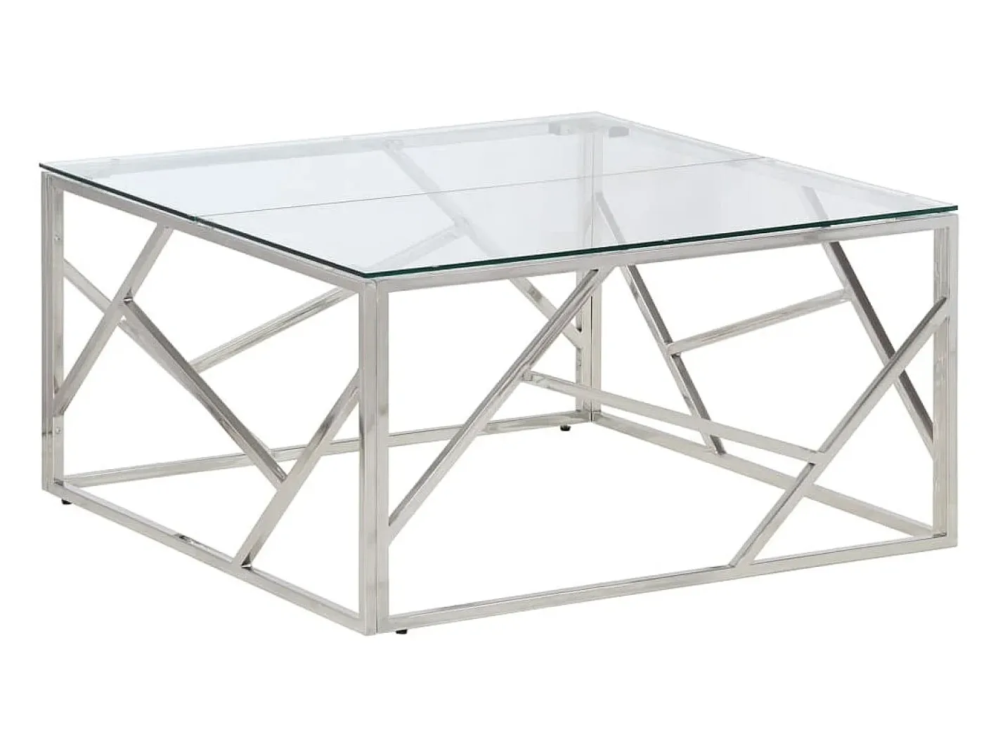 Mesa de centro aço inoxidável e vidro temperado^vidaxl Sale