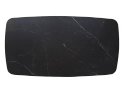 Best Mesa de Centro ARVENA – Mesa de Centro Retangular 130x70 cm – Pedra Preta & Metal – Design Elegante e Contemporâneo Mesa De Centro