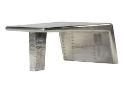 Hot Mesa de centro aviador em alumínio estilo aeronave vintage PT238939 Mesa De Centro