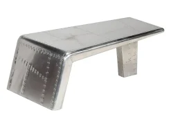 Mesa de centro aviador em alumínio estilo aeronave vintage^vidaxl Online