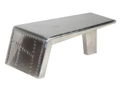 Mesa de centro aviador em alumínio estilo aeronave vintage^vidaxl Online