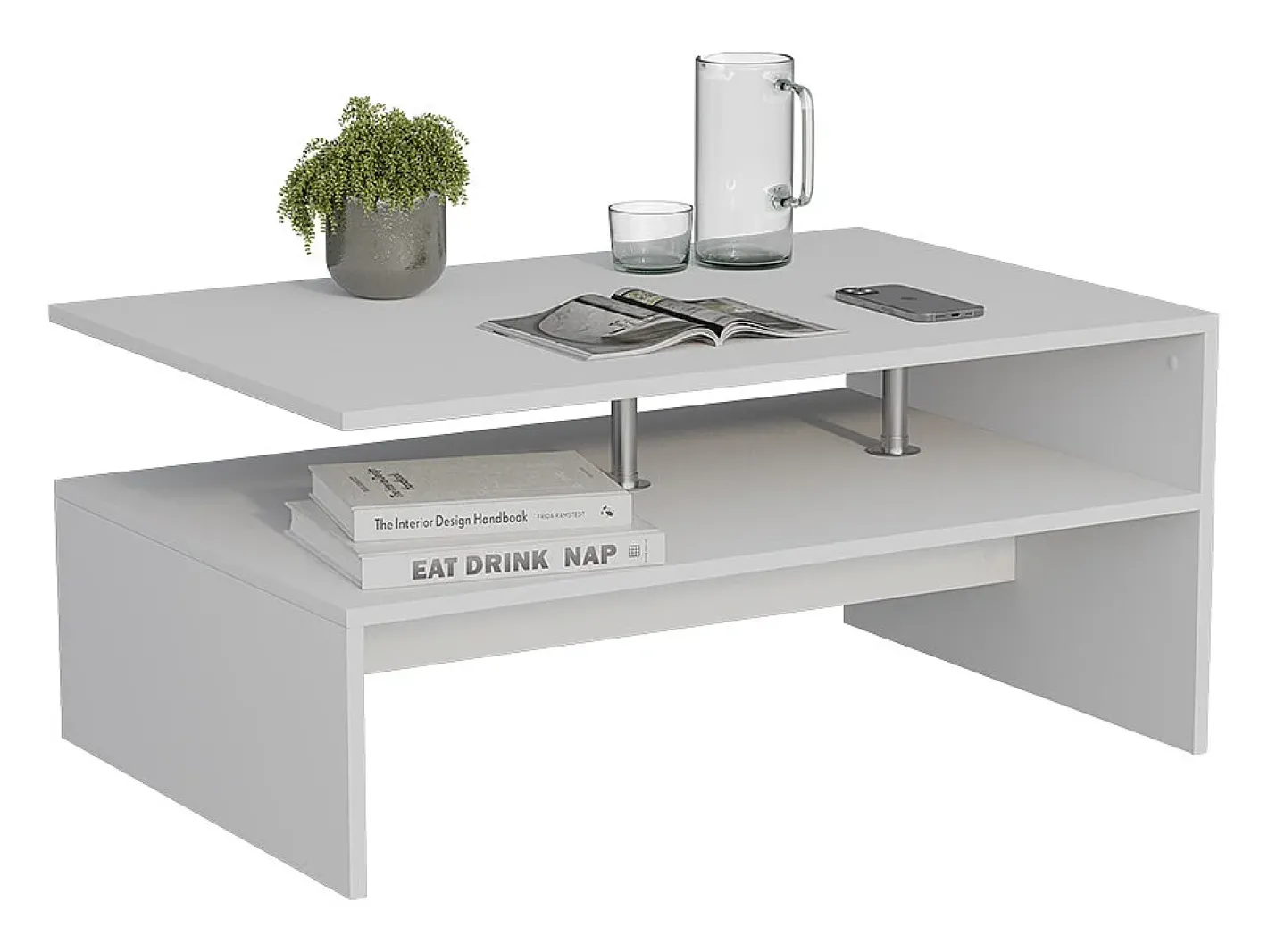 Vicco Mesa De Centro*Mesa de centro 90x52.6x42.2 amato Branco