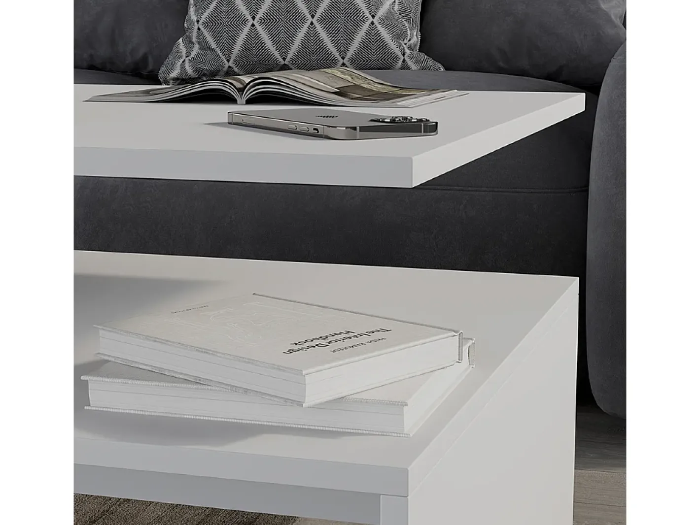 Vicco Mesa De Centro*Mesa de centro 90x52.6x42.2 amato Branco