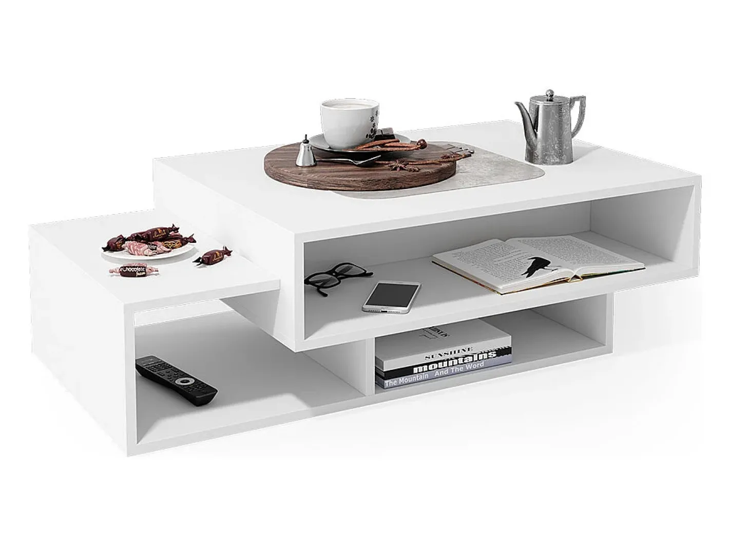 Vicco Mesa De Centro*Mesa de centro 105x60x32 bari Branco