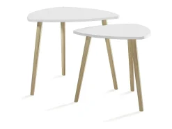 Vicco Mesa De Centro*Mesa de centro /sonoma 48x48x45 twino Branco